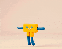 Happy 3D GIF