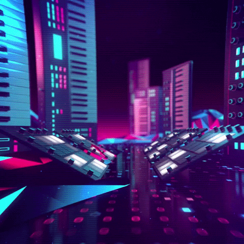 charlos_ giphyupload neon synthwave retrowave GIF