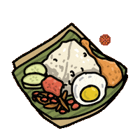 Hungry Singapore Sticker by Lau Pa Sat