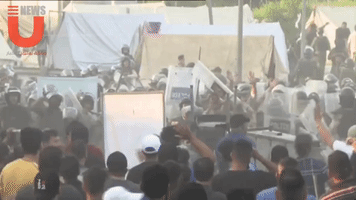 Protests in Baghdad Against Iraqi Parliamentary Election Results Escalate Into Violence