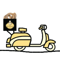 Food Delivery Sticker by Koulourades