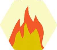 Fire Bonfire Sticker by Bravo Supermarket