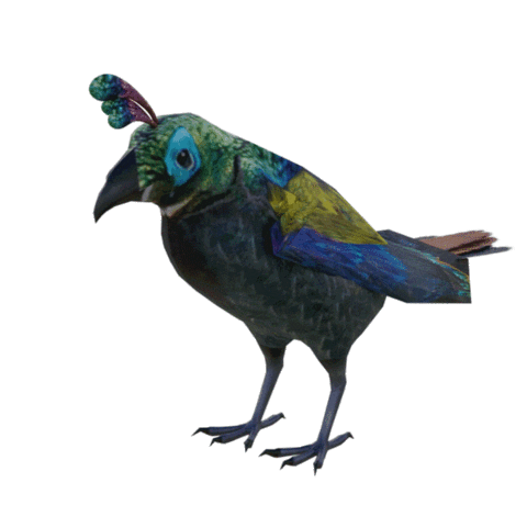 3D Bird Sticker by MeshMinds