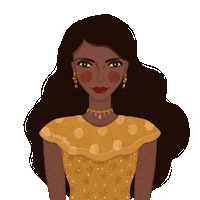 Girl Hair Sticker