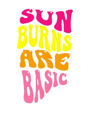 Sun Burn Sticker