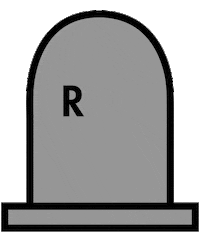 Dying Rest In Peace Sticker by Cosmopolitan