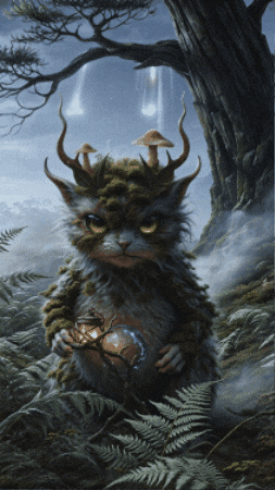 dalindasnyman giphygifmaker forest creature horns GIF