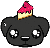 recetasfit kawaii cheesecake harold blacklab Sticker