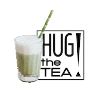 Green Tea Logo Sticker by HUG THE TEA