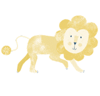 loewenzahnorganics baby yellow lion lowe Sticker