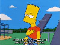 happy bart simpson GIF