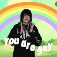 Rainbow You Are Gay GIF
