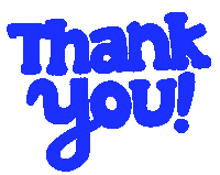 Royal Blue Thank You Sticker