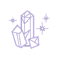 mooncatofficial stars magic purple crystal Sticker
