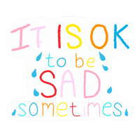 Sad Mental Health Sticker