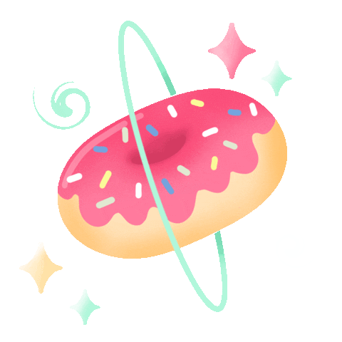 Hungry Space Sticker by Milli-Jane