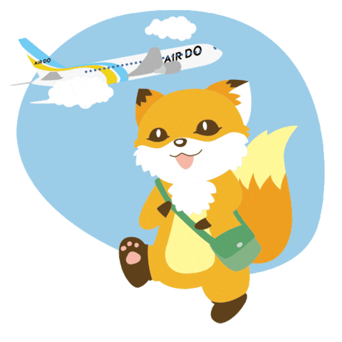 hotelmetropolitankawasaki giphyupload fox kitsune hokkaido Sticker