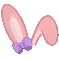 Easter Bunny Ears Sticker by Clive and Bacon