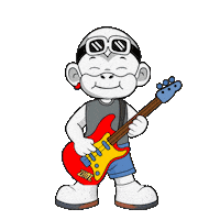 Rock Guitar Sticker by Zhot Music