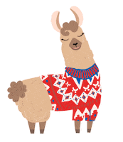pigu_lt christmas lama 220 kaledos Sticker