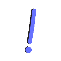 Exclamation Utropstecken Sticker by Globalportalen