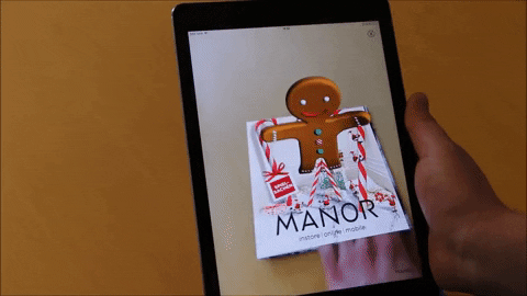 gingerbread man christmas GIF by Wikitude