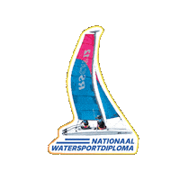 nationaalwatersportdiploma cat zeilen catamaran nwd Sticker