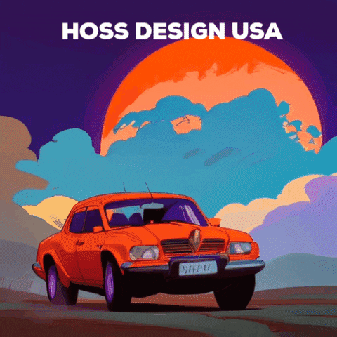 Illustration Driving GIF by HOSSDESIGNUSA