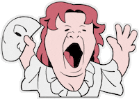 Phantom Of The Opera Broadway Sticker by Royalavera