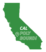 San Luis Obispo College Sticker by California Polytechnic State University, San Luis Obispo