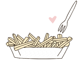 fries love Sticker by Odernichtoderdoch GmbH
