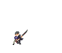 Pixel Guitar Sticker by dieselraptor
