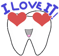 I Love It Teeth Sticker