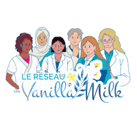 vanillamilk_fr pro allaitement réseau vanilla milk Sticker