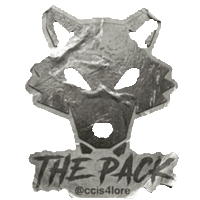 Wolf Laughing Sticker