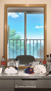 Hugging Yawning GIF