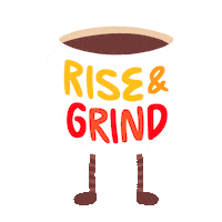 Grinding Good Morning Sticker by Yeremia Adicipta