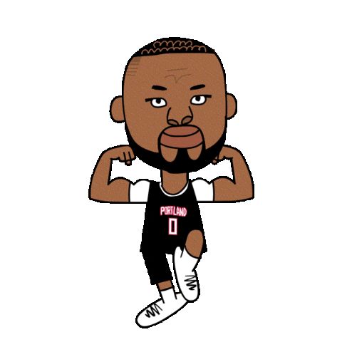 Portland Trail Blazers Knockout Sticker