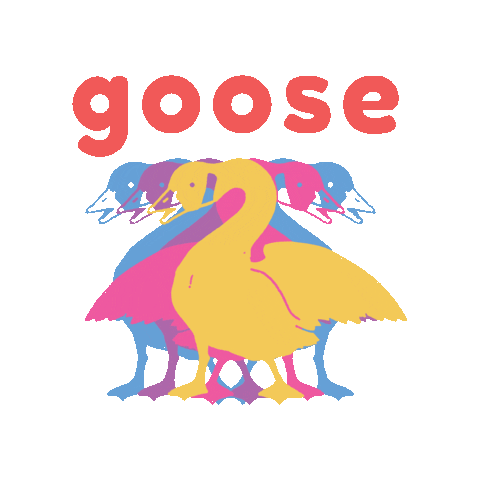 goosetheband giphyupload logo shirt goose Sticker