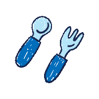 Spoon Fork Sticker by Intracto