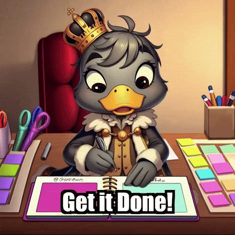 Planner Productivity GIF by sirduckbeth