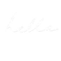 designonthemoon hello hi letters bonjour Sticker