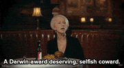 helen mirren drinking GIF