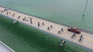 Wounded Veterans Bike Over Florida Keys' Seven Mile Bridge