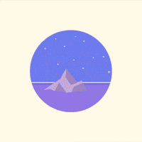 night sky loop GIF by Doze Studio