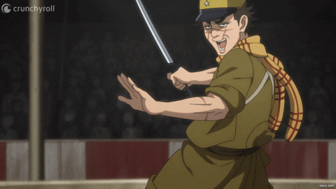 Crunchyroll_ar giphyupload anime crunchyroll goldenkamuy GIF