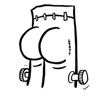 pablostanley ass booty butt gif artist GIF
