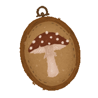 Fall Mushroom Sticker