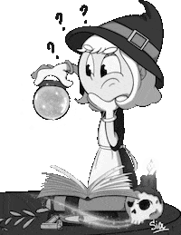 hidden2night cartoon halloween magic witch Sticker
