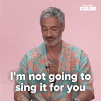 not going to sing